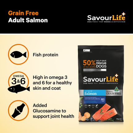 SavourLife - Grain Free Salmon Dog Dry Food (2.5kg)