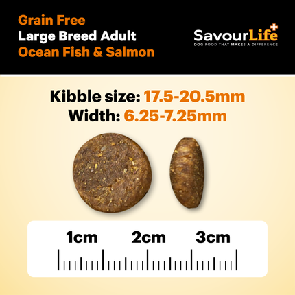 SavourLife - Grain Free Ocean Fish Large Breed Dog Dry Food (15kg)