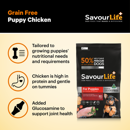SavourLife - Grain Free Chicken Puppy Dry Food (10kg)