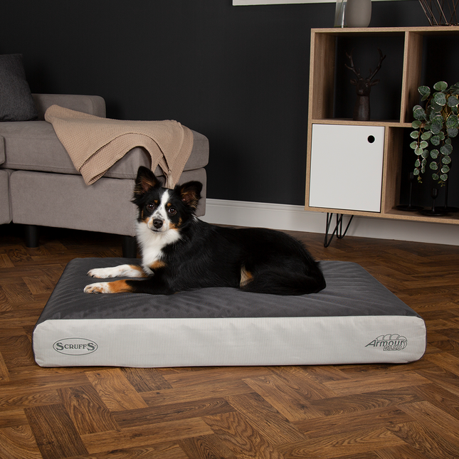 Scruffs - ArmourDillo Orthopedic Bed Grey (116cm x 75cm)