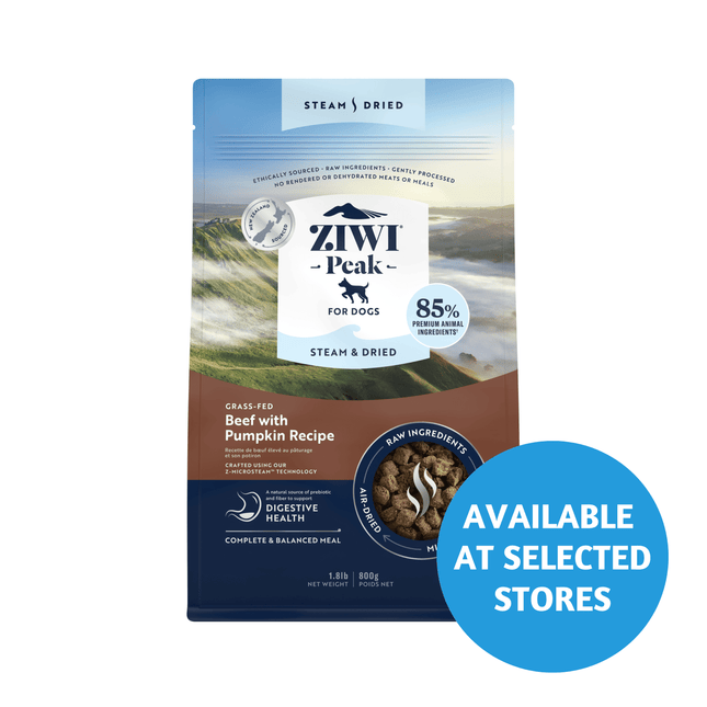 Ziwi Peak Steam & Dried Dog Beef 800g