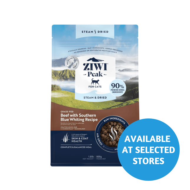 Ziwi Peak Steam & Dried Cat Beef 800g