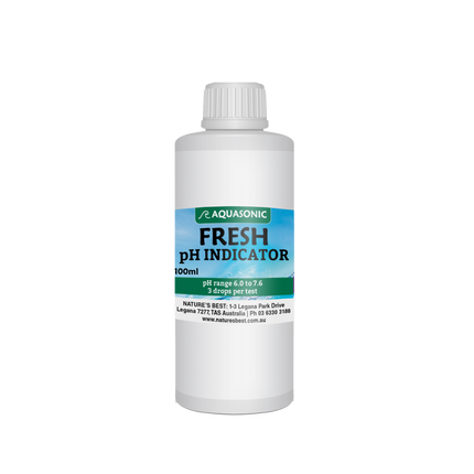 Aquasonic Freshwater pH Indicator Solution 100ml