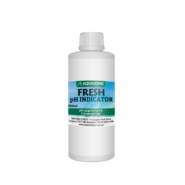 Aquasonic Freshwater pH Indicator Solution 100ml