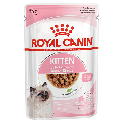 Royal Canin - Kitten in Gravy Cat Wet Food (85g x 12pk)