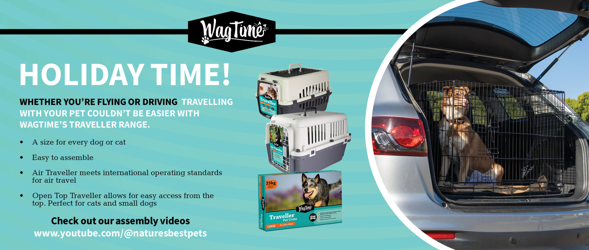 WagTime Traveller Range