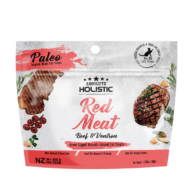 Absolute Holistic - Red Meat Beef & Venison Cat Treat (50g)