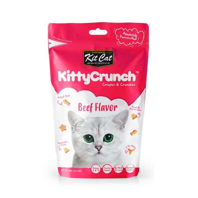 Kit Cat - Kitty Crunch Beef Cat Treats (60g)