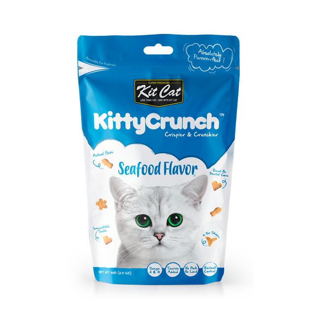 Kit Cat - Kitty Crunch Seafood Cat Treats (60g)