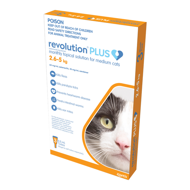 Revolution Plus - Medium Cat (3pk)