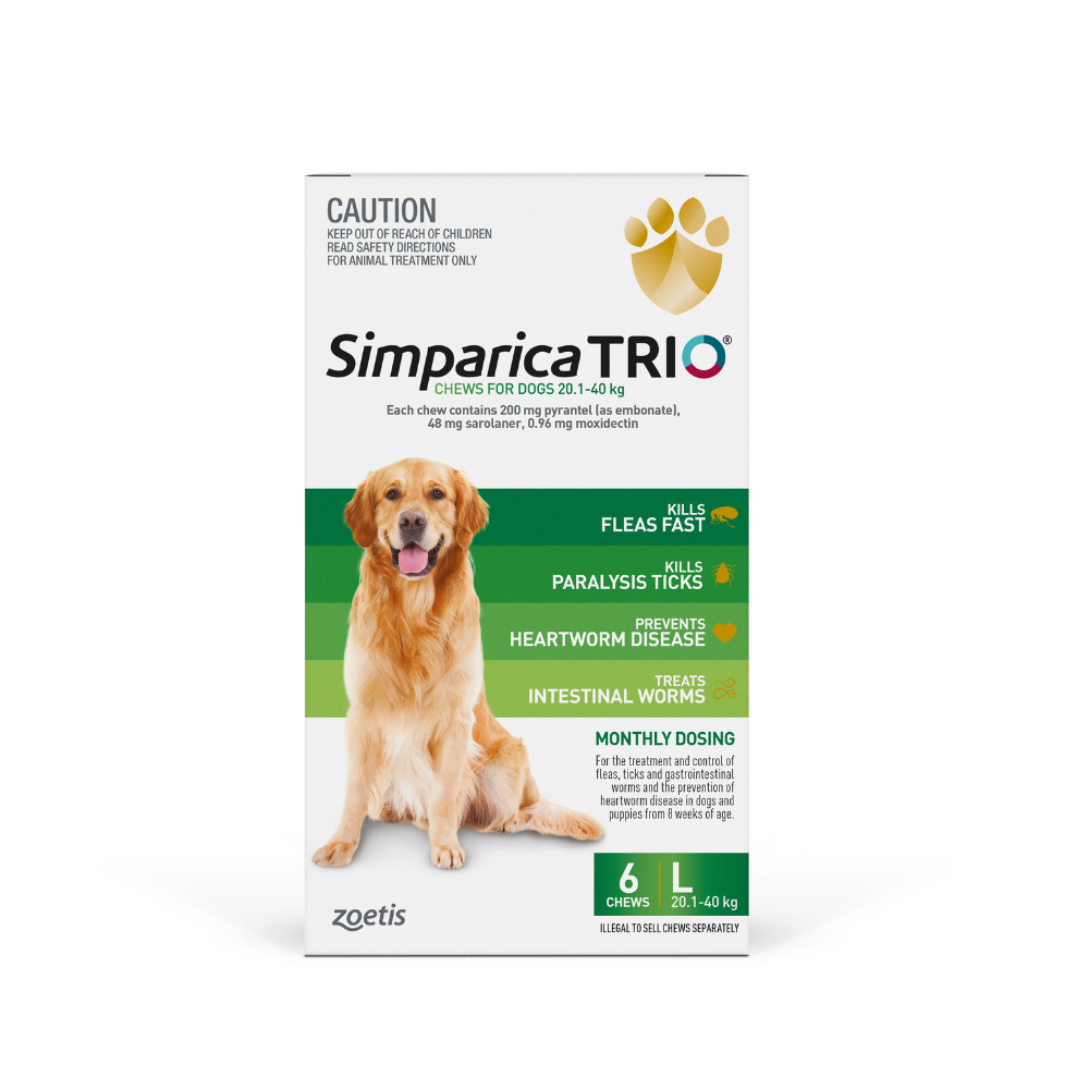 Simparica Trio Chews for Dogs (6pk) – Pets Domain
