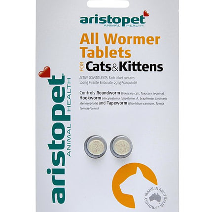 Aristopet - All Wormer For Cats and Kittens (2pk)