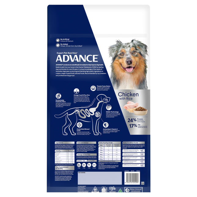ADVANCE - Adult Medium Breed Chicken with Rice Dog Dry Food (20kg)