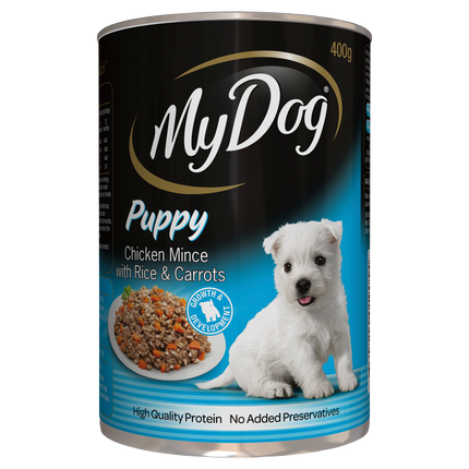 My Dog - Adult Puppy Chicken Mince, Rice & Carrots Dog Wet Food (400g)