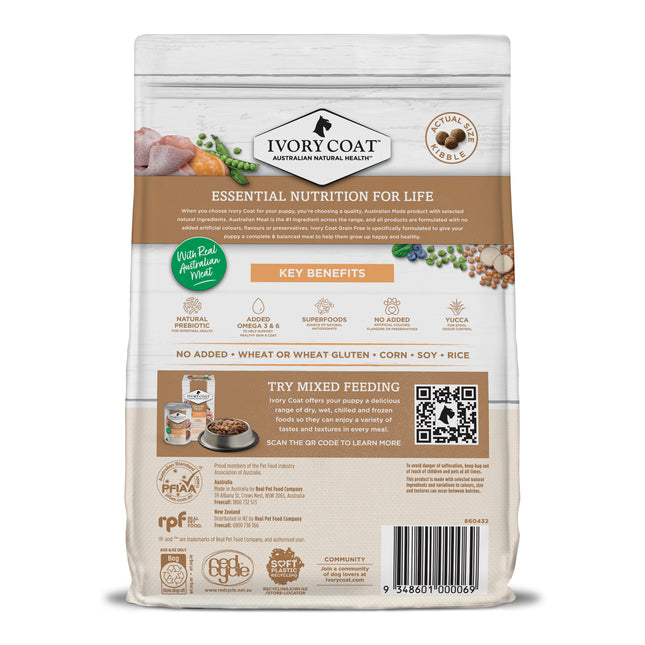 Ivory Coat - Grain Free Dry Puppy Food Chicken (2kg)