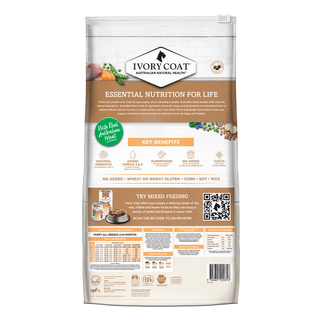 Ivory Coat - Grain Free Dry Puppy Food Chicken (13kg)