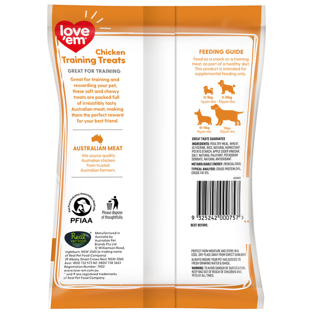 love em - Chicken Training Treats Dog Treat (200g)