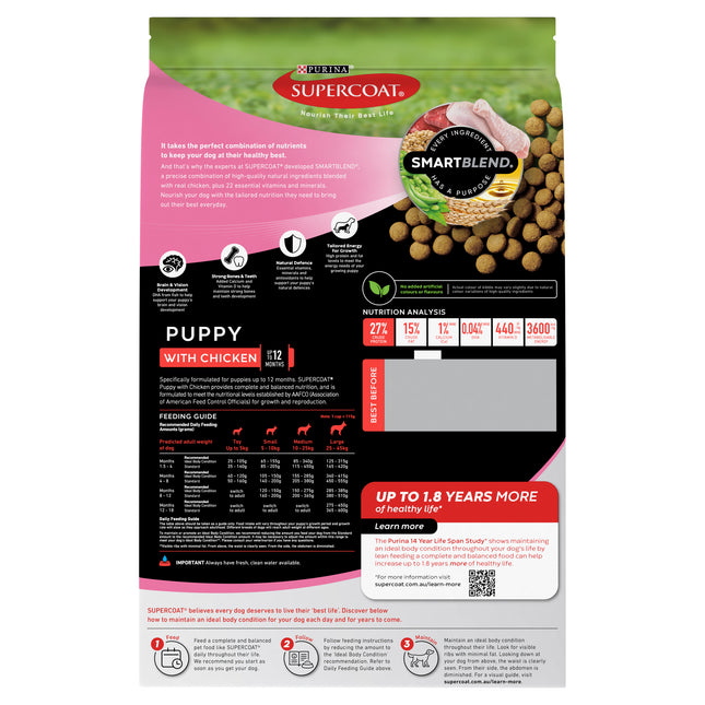 Supercoat - Puppy with Chicken Dog Dry Food (2.6kg)