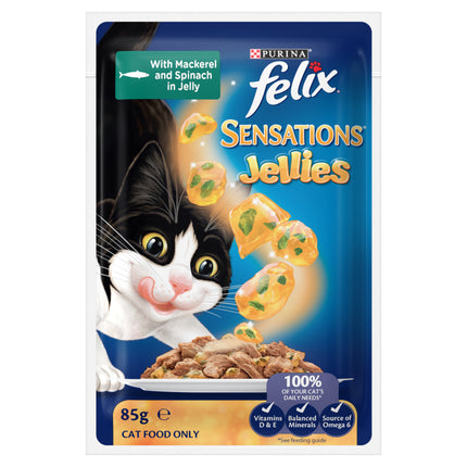 FELIX - Adult Sensations® Jellies Fish Selection Wet Cat Food (85g x 12pk)