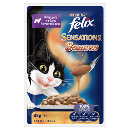 FELIX - Adult Sensations® Sauces Meat Selection Wet Cat Food (85g x 12pk)