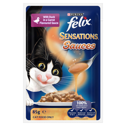 FELIX - Adult Sensations® Sauces Meat Selection Wet Cat Food (85g x 12pk)