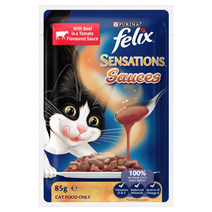 FELIX - Adult Sensations® Sauces Meat Selection Wet Cat Food (85g x 12pk)