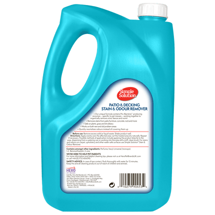 Simple Solution - Patio & Deck Stain & Odour Remover (4L)