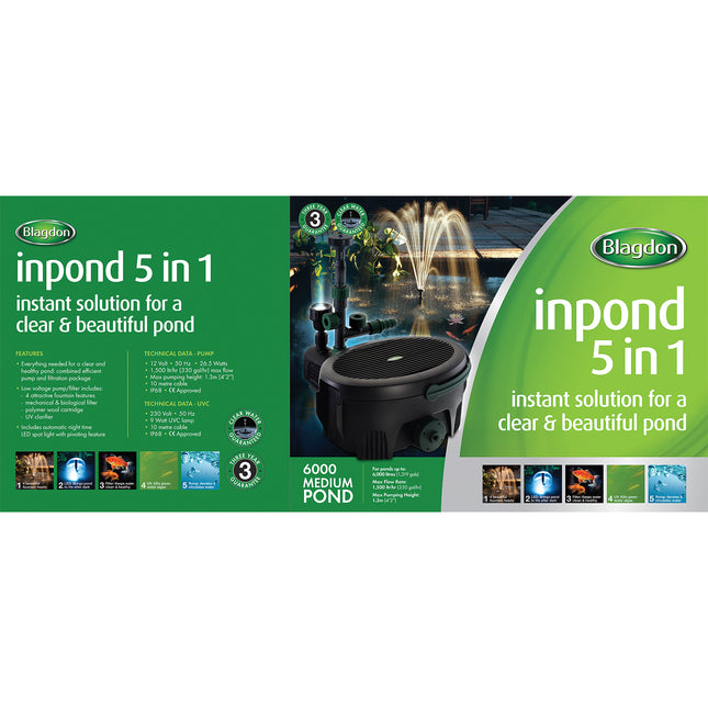 Blagdon - Inpond 5 in 1 Pond Multi Filter (6000L)