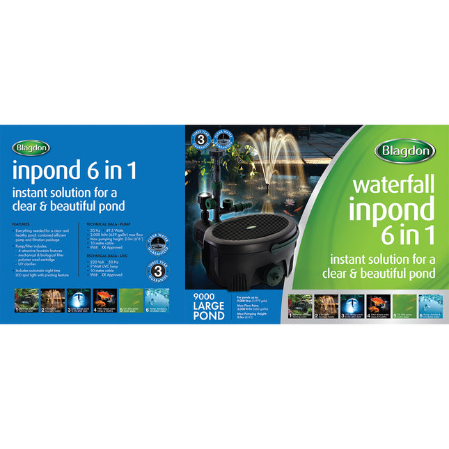Blagdon - Inpond 6 in 1 Pond Multi Filter (9000L)