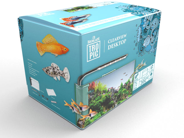 Bioscape - Tropic Clearview Desktop Aquarium 20L
