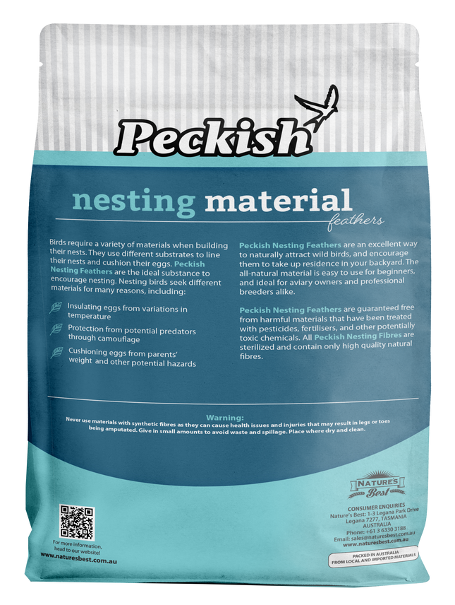 Peckish - Nesting Material Feathers (80g)