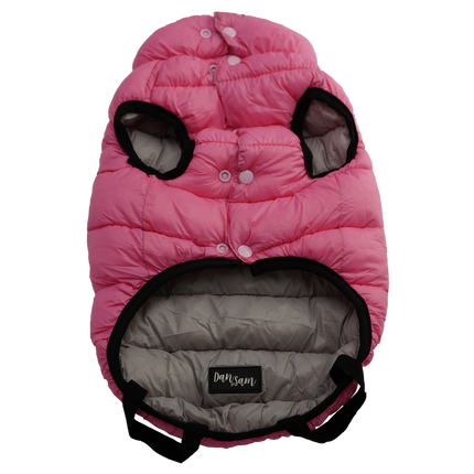 Dan & Sam - Reversible Puffer Jacket (Pink/Grey)