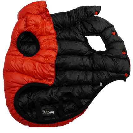 Dan & Sam - Reversible Puffer Jacket (Red/Black)