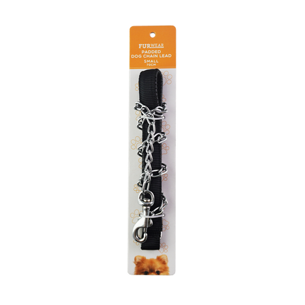 Furwear - Padded Dog Chain Lead (Black)