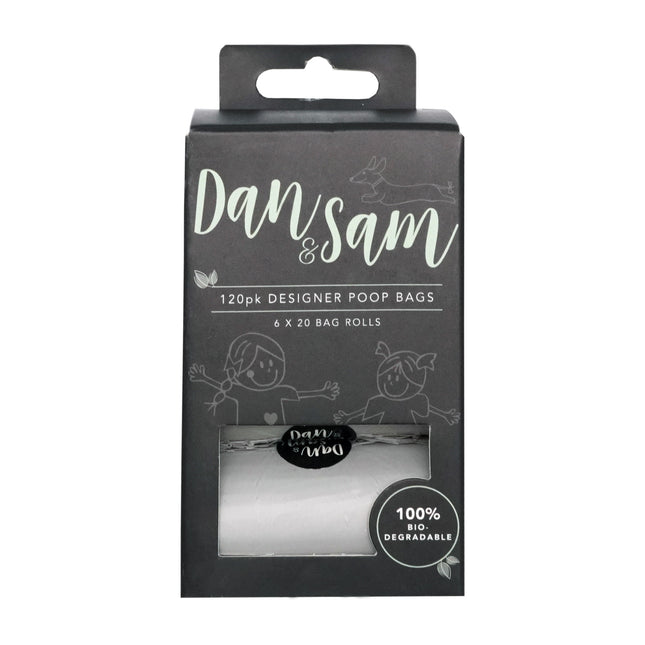 Dan & Sam - Biodegradable Poop Bags (Grey) (120pk)