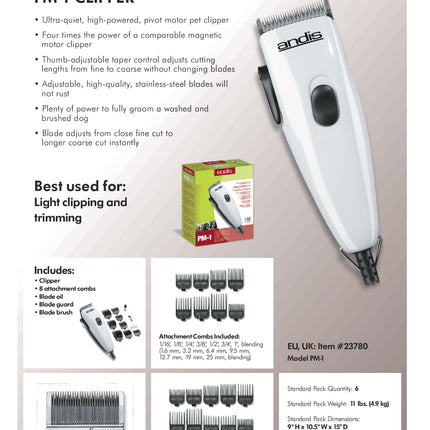 Andis - Clipper EasyClip Light Duty 12-Piece Kit