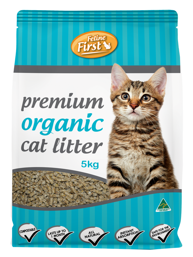 Feline First Premium Organic Cat Litter 5kg