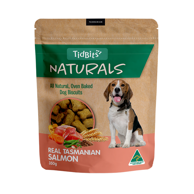 TidBits - Naturals Salmon Dog Biscuits (350g)