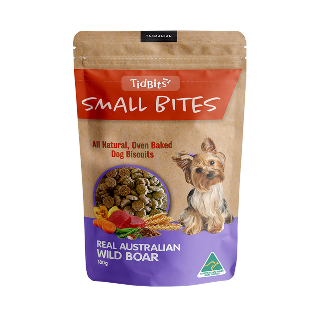 TidBits - Small Bites Wild Boar Dog Biscuits (180g)