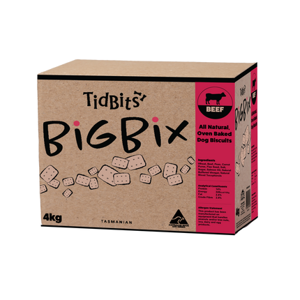 TidBits - Big Bix Beef Dog Treats (4kg)