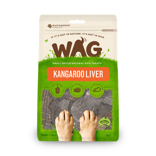 WAG - Kangaroo Liver Dog Treat (200g)