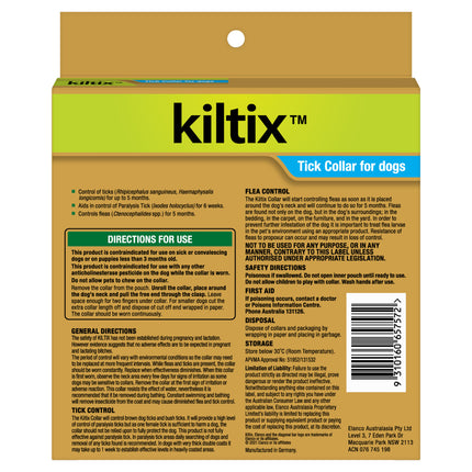 Kiltix Flea & Tick Collar for Dogs