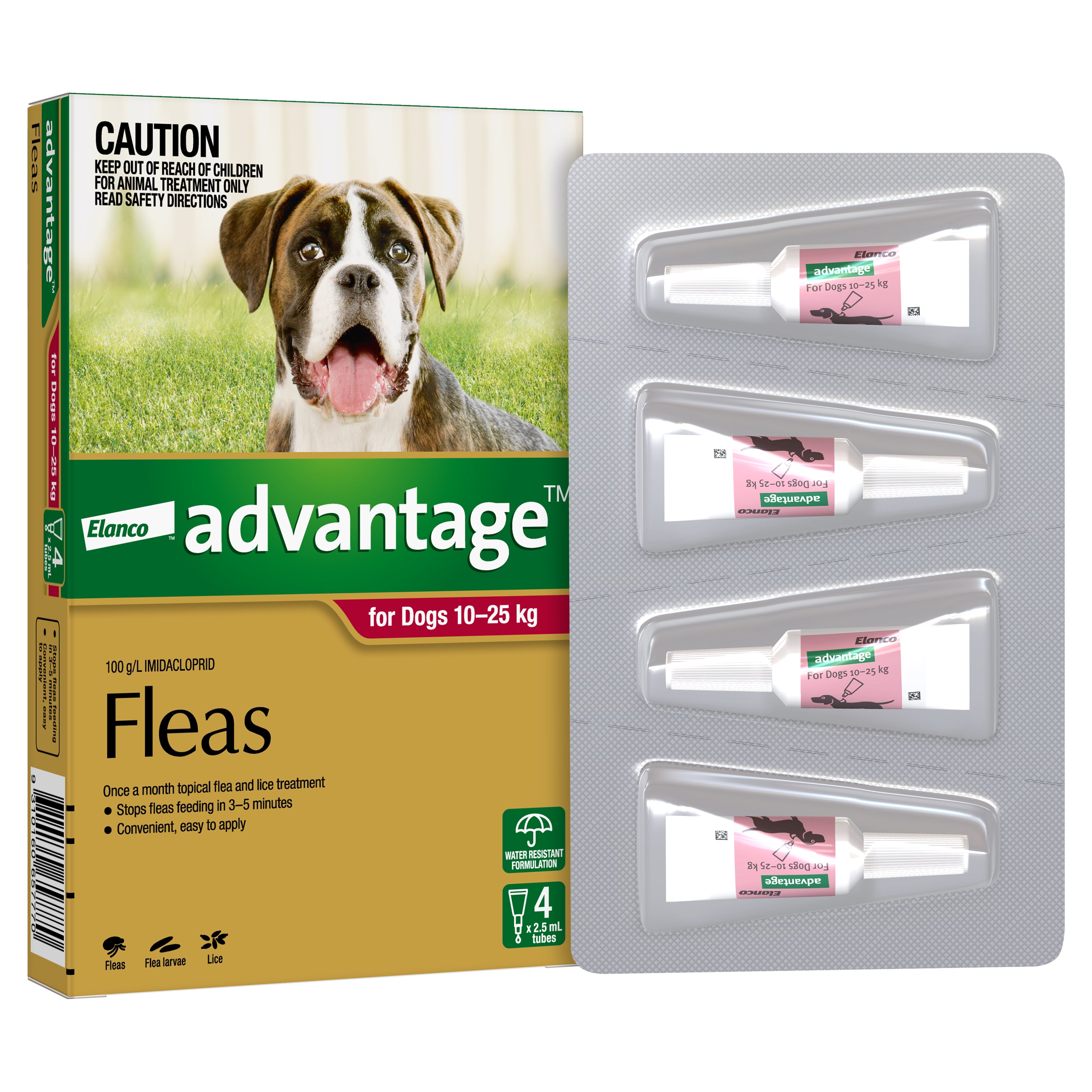 Advantage Flea Treatment for Dogs 10-25kg (4pk) – Pets Domain