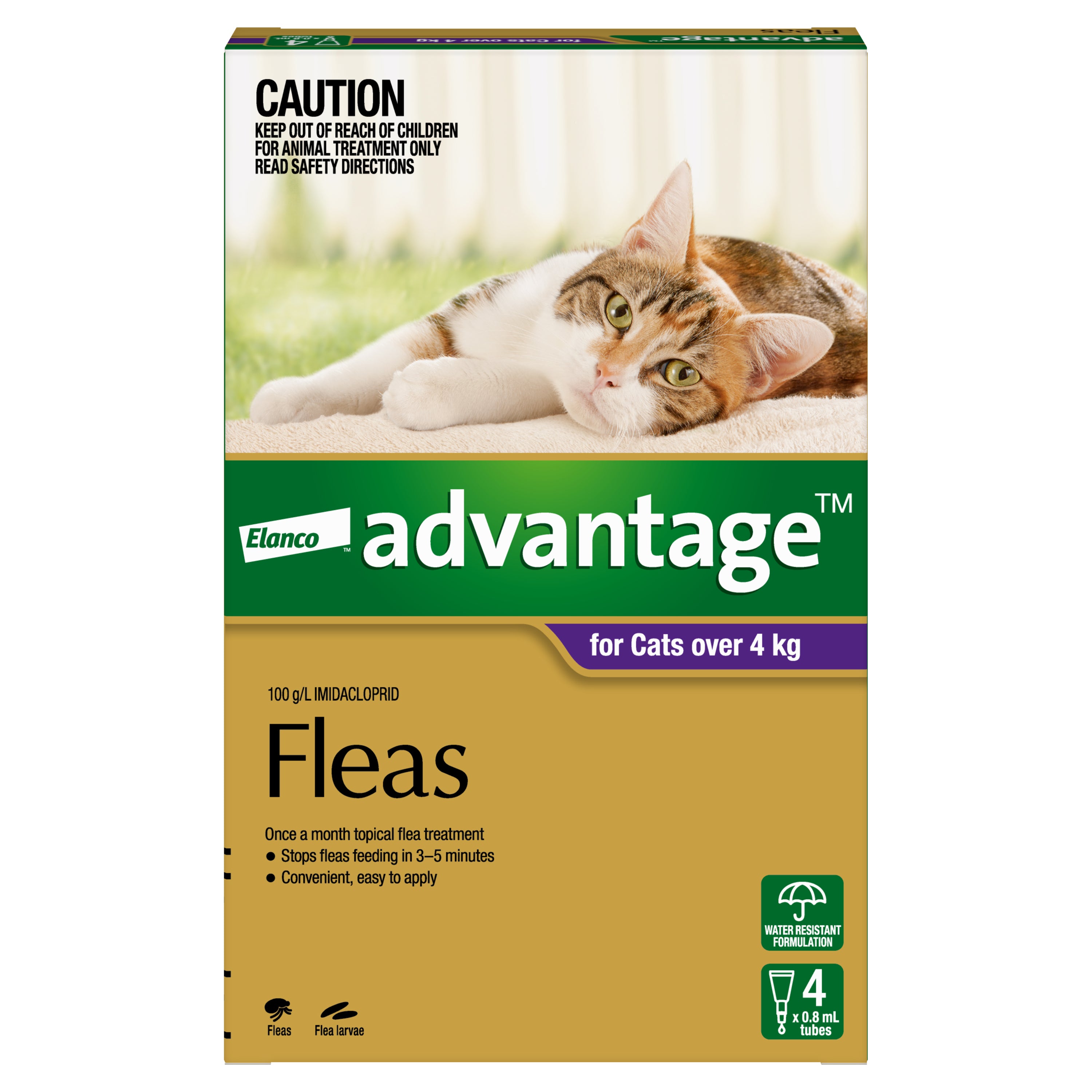 Advantage Flea Treatment for Cats over 4kg (4pk) – Pets Domain