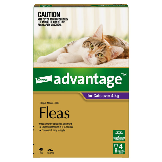 Advantage - Flea Treatment for Cats over 4kg (4pk)