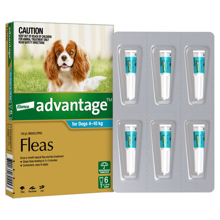 Advantage - Flea Treatment for Dogs 4-10kg (6pk)