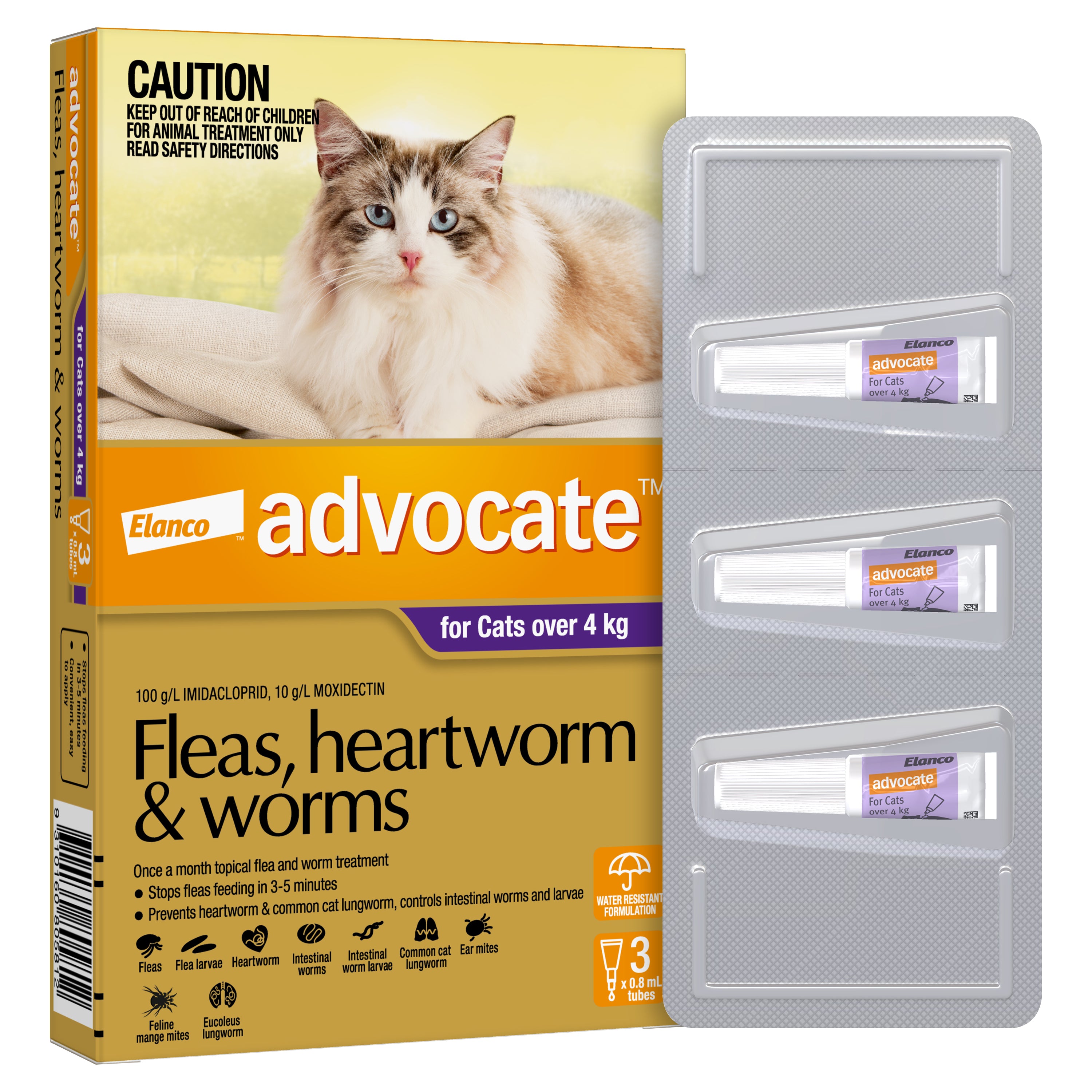 Advocate Cat over 4kg (3pk) – Pets Domain