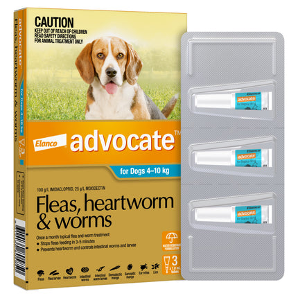 Advocate - Dog 4-10kg (3pk)