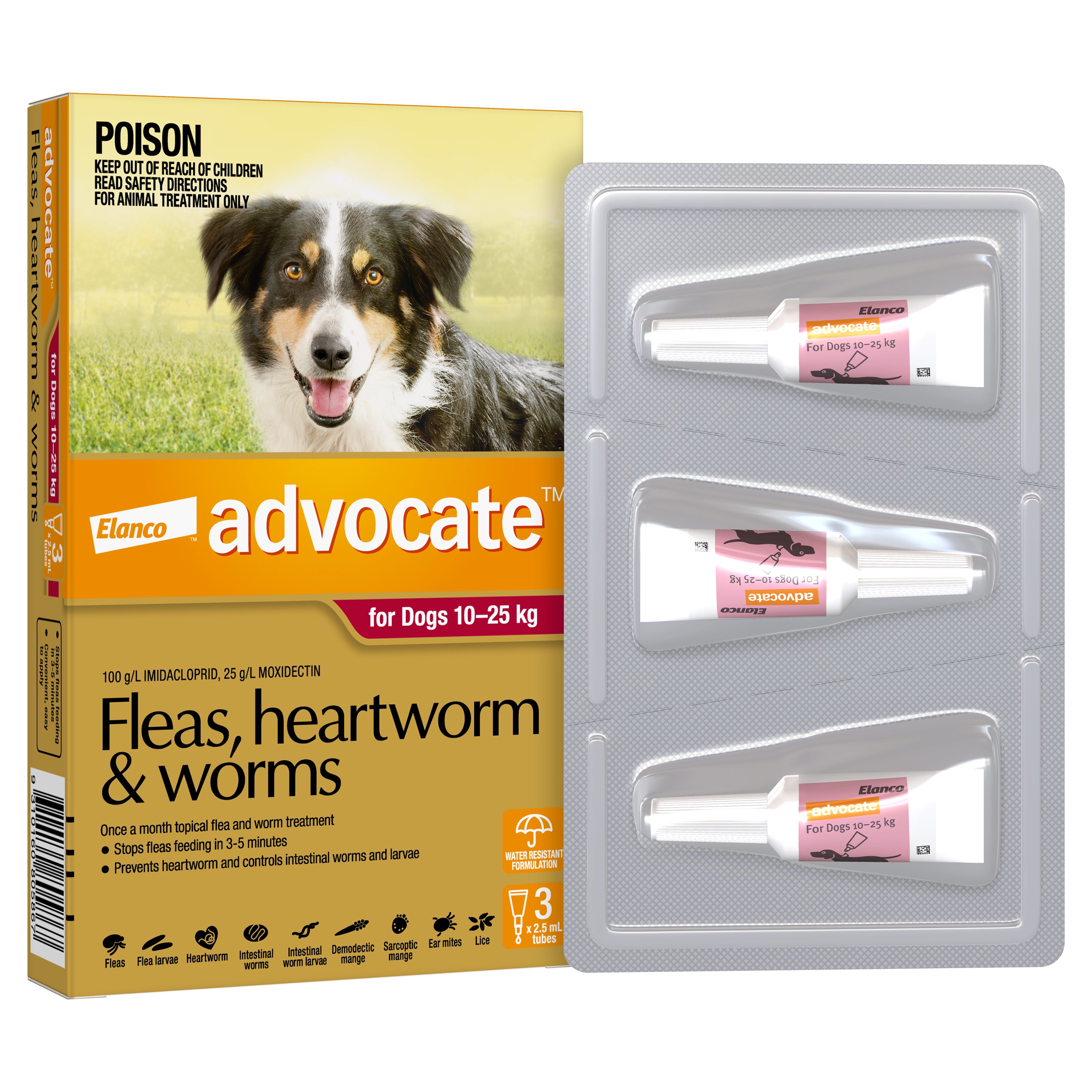 Advocate Dog 10-25kg (3pk) – Pets Domain - Main Image