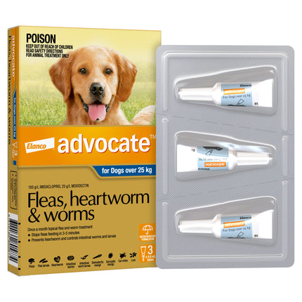 Advocate - Dog over 25kg (3pk)